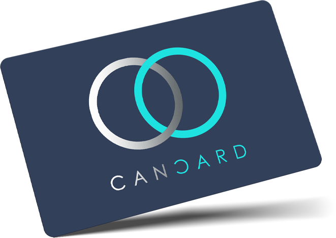 front of a cancard